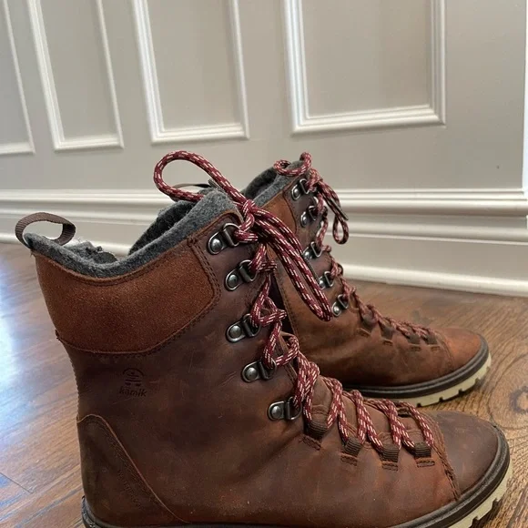 Kamik Brown Lace-Up Winter Boots women’s 9 US EUC - Picture 15 of 15